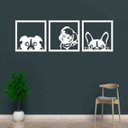 Ver imagem 1 de Quadro Decorativo Chacorros 3mm Vazado - Mdf:Branco