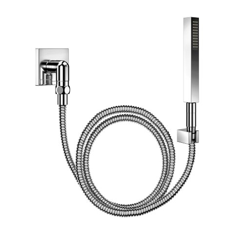 Ducha Manual com Joelho 90° Docol Square 1834706 Cromada