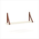 Ver imagem 1 de Kit 2 Prateleiras Suporte Gold 100% Mdf 90x20x30 Cm Off White 51542 Matic