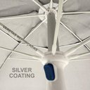 Ver mais imagens de Guarda-sol Premium Zaka Alumínio 2.5 Metros Branco Grande Reforçado