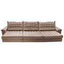 Ver imagem 5 de Sofá Retrátil e Reclinável 4,15m Molas Ensacadas Cama inBox Big Space com Bordado 3D Velusoft