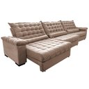 Ver imagem 7 de Sofá Retrátil e Reclinável 4,15m Molas Ensacadas Cama inBox Big Space com Bordado 3D Velusoft