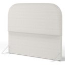 Ver imagem 7 de Cabeceira Cama Box Casal 140cm Orgânica Lanna W01 Bouclê Cru - Lyam Decor