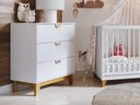 Ver imagem 2 de Cômoda Infantil Magia para Quarto do Bebê com 3 Gavetas - Branco