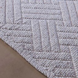 Tapete 50x80cm Delhi Des.003 - Niazitex Branco - 2