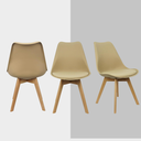 Ver imagem 3 de Cadeira 136S Saarinen Wood Nude Kit 2 Uni