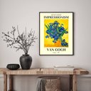 Ver imagem 2 de Quadro Flores Impressionistas - Van Gogh 33x24cm:madeira Branca
