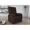 Ver imagem 1 de Poltrona Reclinável Mx61 Onix Suede Marrom B 256 - Matrix