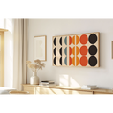 Ver imagem 1 de Quadro Decorativo N°89 115x70cm - Panorâmico Geométrico - Bauhaus Modular - Rollflex