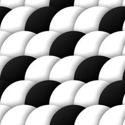 Papel De Parede Adesivo Lavável Circulos Brancos E Pretos 18M - 2