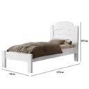 Ver imagem 3 de Cama Iris 0.9 Solteiro Branco – VJ Móveis