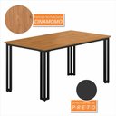 Ver imagem 2 de Mesa com 4 Cadeiras Industrial 1,36 Deli Pt/cin/beg - Móveis Arapongas