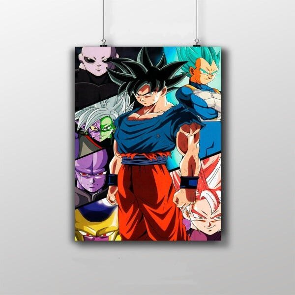 Placa Decorativa Dragon Ball Super anime poster - 1