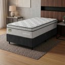 Ver imagem 2 de Cama Box Colchão Solteiro Ortopédico D33 88x188x72cm Minotauro Hellen - Suporta até 120 kg