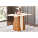 Ver imagem 1 de Mesa de Sala Jantar de Jantar Orus C- Tampo Madeirado 120x80cm Nature-nature-off White - Henn