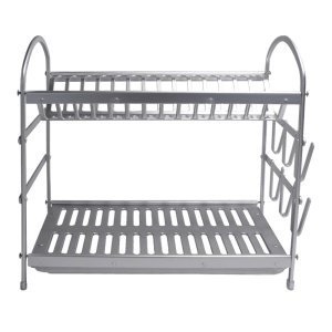 Escorredor Alumínio com Porta Talheres - Holme Products