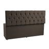 Recamier Baú 1,40m Madrid Suede Marrom Dal Poz Estofados - 3
