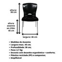 Ver imagem 3 de Kit 10 Cadeiras Bistrô Plástico Pés Alumínio Cor:amarela