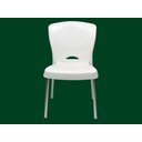 Ver mais imagens de Kit 10 Cadeiras Bistrô Plástico Pés Alumínio Cor:amarela