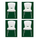 Ver imagem 7 de Kit 10 Cadeiras Bistrô Plástico Pés Alumínio Cor:amarela