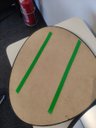 Ver mais imagens de Trio Espelho Orgânico Decorativo com Moldura de Couro Cor Caramelo