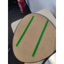 Ver mais imagens de Trio Espelho Orgânico Decorativo com Moldura de Couro Cor Caramelo