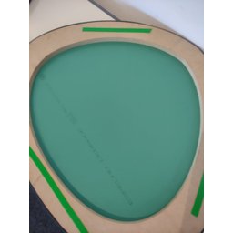 Trio Espelho Orgânico Decorativo com Moldura de Couro Cor Caramelo - 9