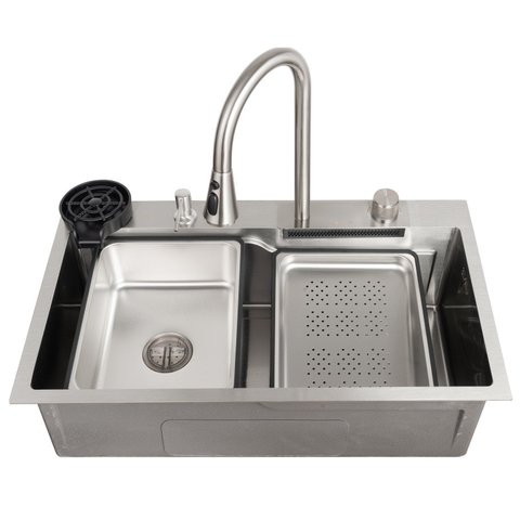 Cuba Cascata Gourmet Premium Aço Inox 304 com Torneira e Acessórios Icb18