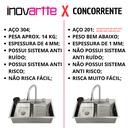 Ver imagem 3 de Cuba Cascata Gourmet Premium Aço Inox 304 com Torneira e Acessórios Icb18