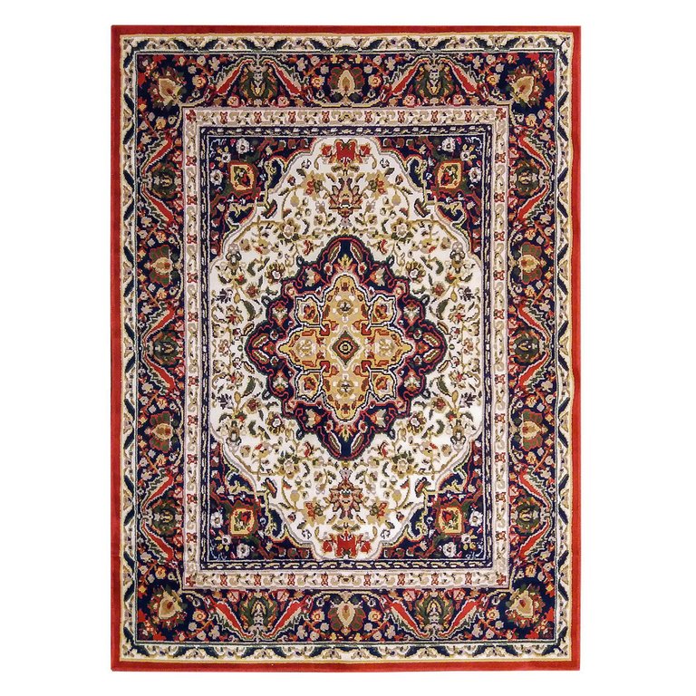 Tapete Clássico Oriental Barroco 200X250 Cm Medalhão Persa