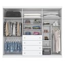 Ver imagem 2 de Berço Multifuncional Bkids Branco Freijó Eco Wood - Matic E guarda Roupa Casal Americano 6 Portas
