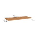 Ver imagem 2 de Tampo para Balcão de Cozinha Max 1,5 X 120 X 52 Cm Mdp Nogal - Clicklar
