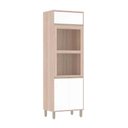 Ver imagem 1 de Torre Yara 70cm Nicho Microondas 3 Portas Vical Branco Laca