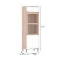 Ver imagem 3 de Torre Yara 70cm Nicho Microondas 3 Portas Vical Branco Laca