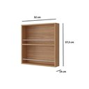Ver imagem 3 de Armário Aéreo Cozinha Modulado Bella Porta Tempero 52 Cm Cinamomo - Mgm