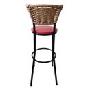 Ver imagem 4 de Kit 3 Banquetas Bistrô Hawaii Fendi Assento Vermelho