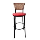 Ver imagem 3 de Kit 3 Banquetas Bistrô Hawaii Fendi Assento Vermelho