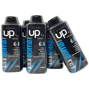 5x Unidades 6 em 1 Pet Shampoo Cães e Gatos Condicionador Hidrata 750ml