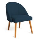 Ver imagem 5 de Kit 4 Cadeiras de Jantar Luna Suede Azul Marinho Vezanor
