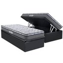 Ver imagem 1 de Cama Box Baú Solteiro: Colchão Ortopédico Herval D60 / Ag65 Perpetual + Base Crc Suede Gray (