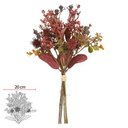 Ver imagem 1 de Buque Mamona Ramalhete Misto X6 (vermelho) 36cm