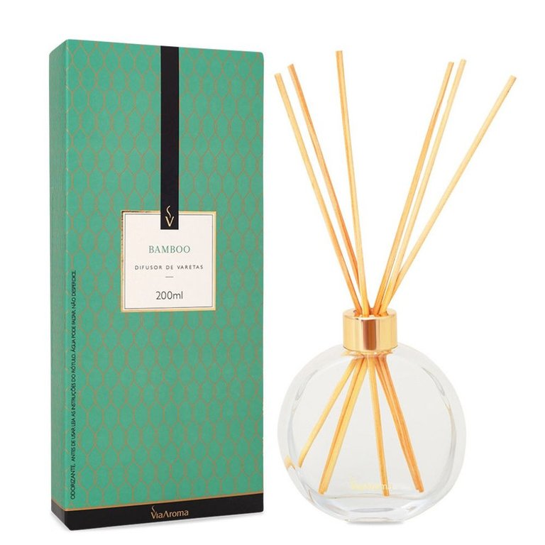 Difusor de Varetas Bamboo Via Aroma - 200ml