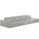 Ver imagem 1 de Sofá Ilha Modular para Sala 432cm com Puff Dublin K01 Linho Cinza