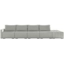 Ver imagem 5 de Sofá Ilha Modular para Sala 432cm com Puff Dublin K01 Linho Cinza