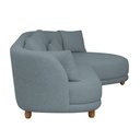Ver imagem 6 de Sofá 05 Lugares 330cm Arizona com Chaise Esquerdo Bouclé Azul Claro - Nexta Casa