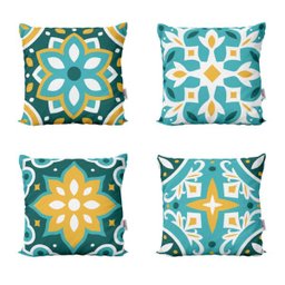 Almofadas Decorativas Azulejo Portugues Para Sala 40x40 - Novadecora - 1