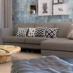 Almofadas Decorativas Preto e Branco Para Sofá 40x40 - Novadecora - 2