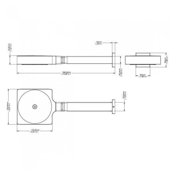 Chuveiro de Parede Quadrado Technoshower Docol - 2