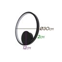 Ver imagem 2 de Arandela Quebec Preta LED Integrado 15W 3000K Quality QAR1436 ST1894