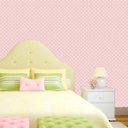 Ver imagem 2 de Papel de Parede Fundo Rosa e Circulos Branco Poa Autocolante